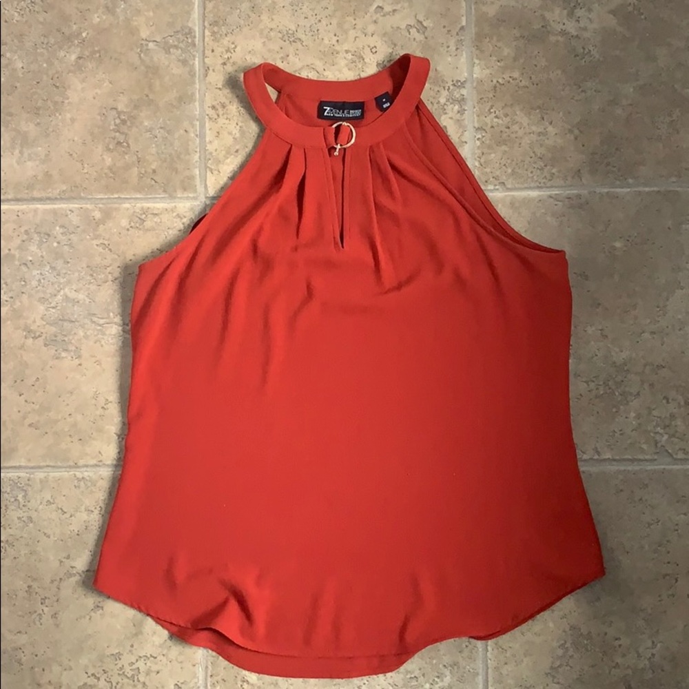 Halter Neck Top with Gold Detail